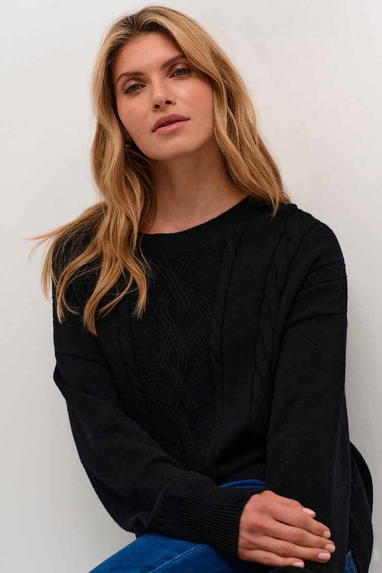 Cream CRDela knit pullover pitch black Cream