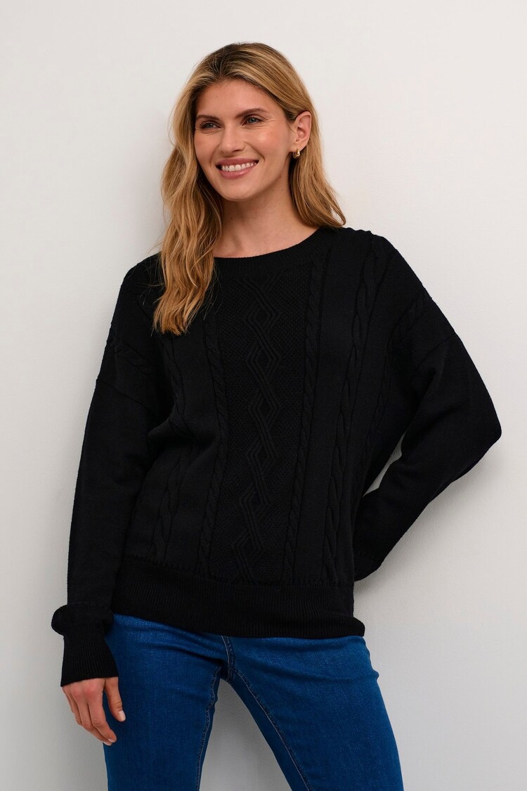 Cream CRDela knit pullover pitch black Cream