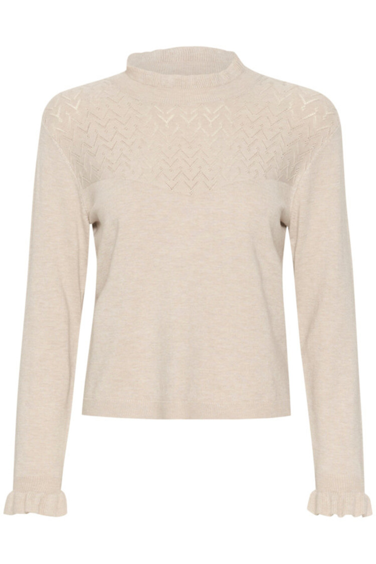 Cream CRVillea knit blouse oat melange Cream
