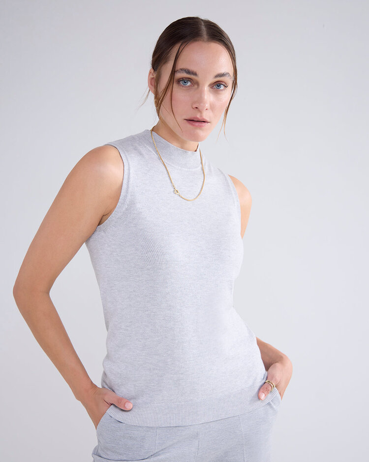 Summum Woman Sleeveless top knit mist Summum Woman