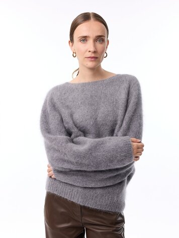 Knit-ted Amanda pullover mid grey
