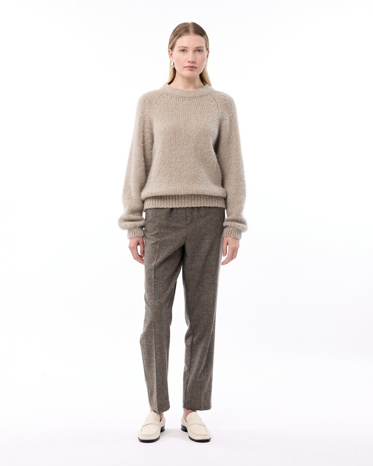 Knit-ted Lindy pullover taupe Knit-ted