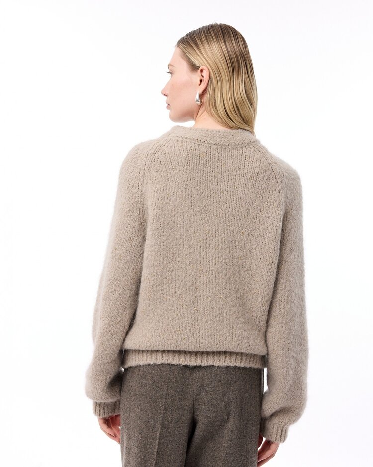 Knit-ted Lindy pullover taupe Knit-ted