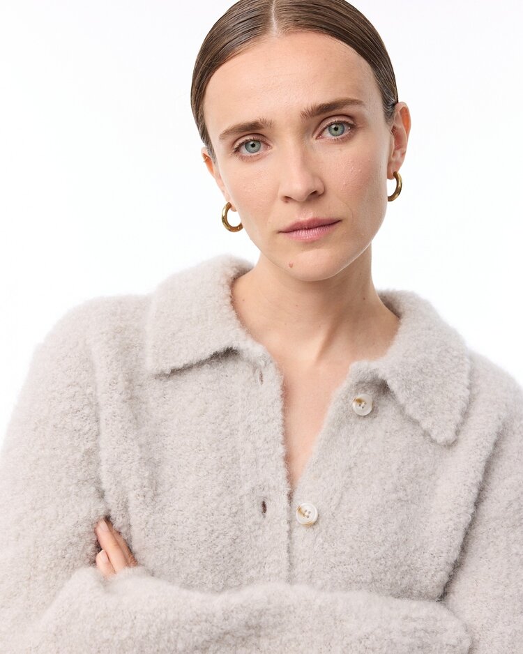 Knit-ted Asa cardigan greige Knit-ted