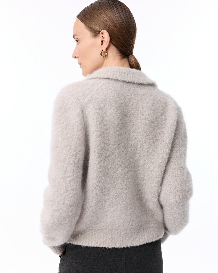 Knit-ted Asa cardigan greige Knit-ted