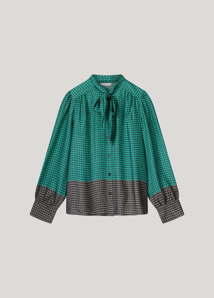 Summum Woman Blouse border print peacock Summum Woman