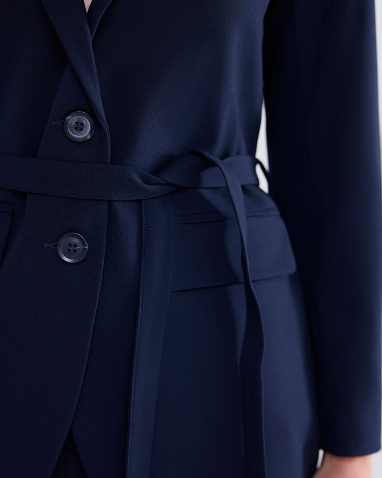 Blazer viscose blend stretch midnight blue Summum Woman