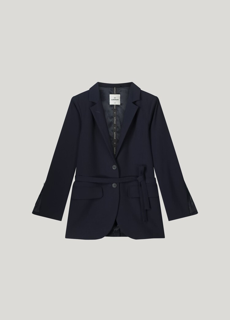 Blazer viscose blend stretch midnight blue Summum Woman
