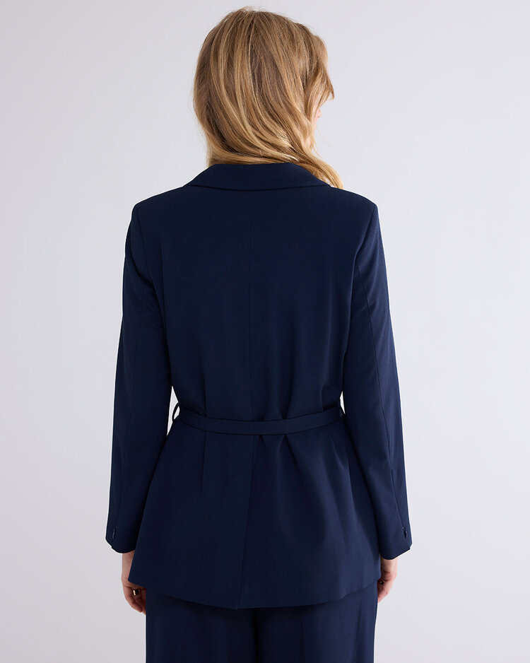Blazer viscose blend stretch midnight blue Summum Woman