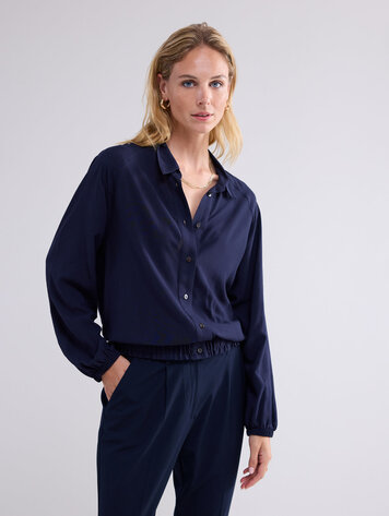 Summum Woman Blouse bomberfit blauw