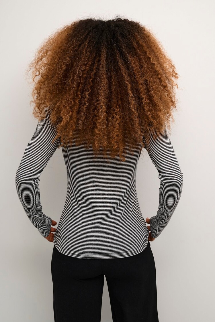 Cream CRAmma LS turtle t-shirt black/white stripe Cream