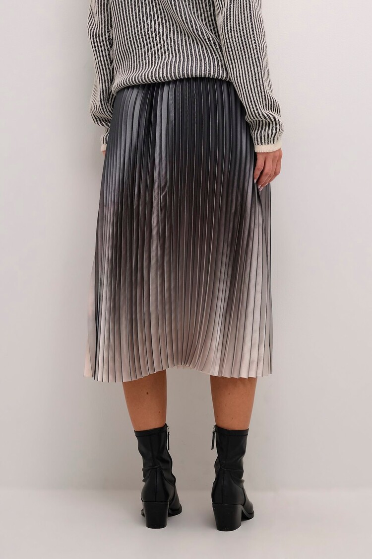 Cream CRRana plisse skirt castlerock fade Cream