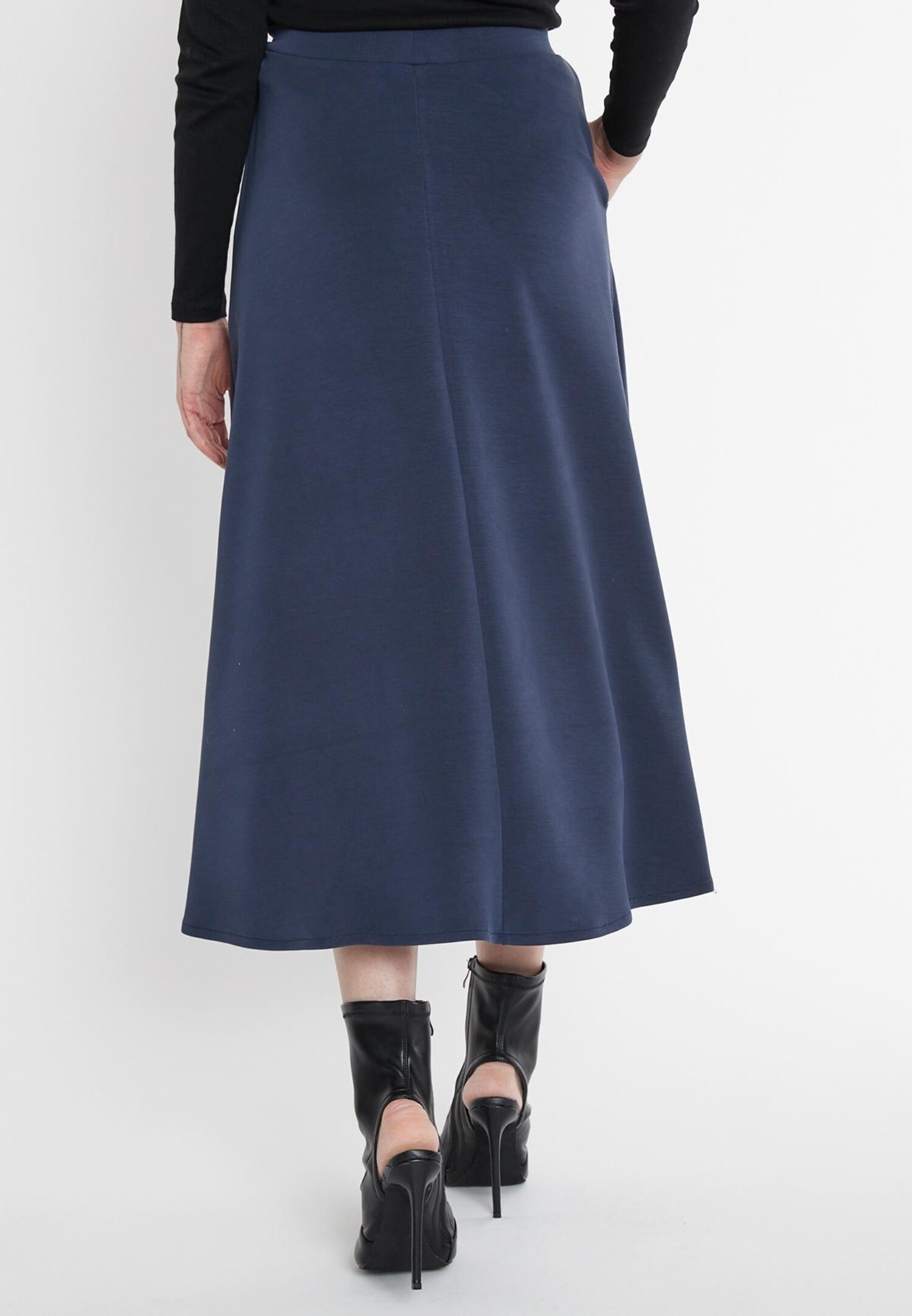 Midi rok Sekani blauw Ana Alcazar Maurits Mulder