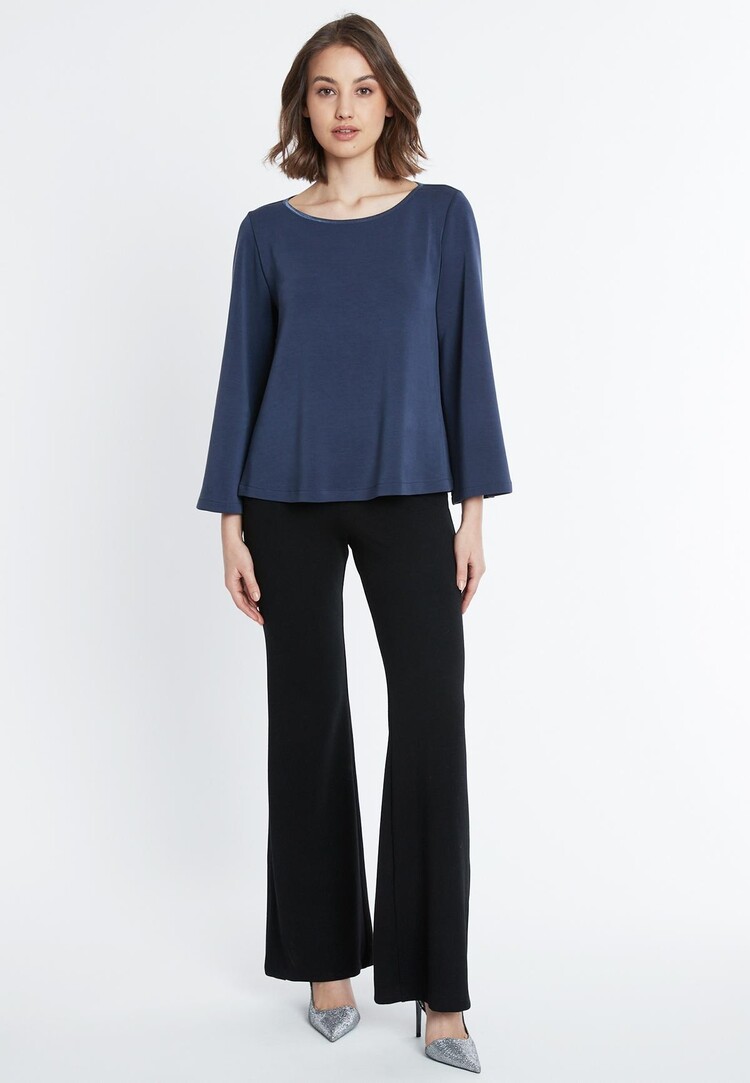 Ana Alcazar Wijde top Serea blauw Ana Alcazar