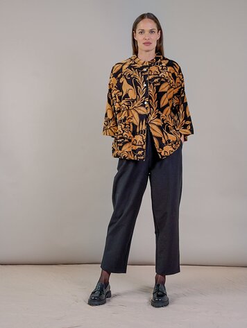 One Hundred Stars Velvet Jacket Sphinx Black