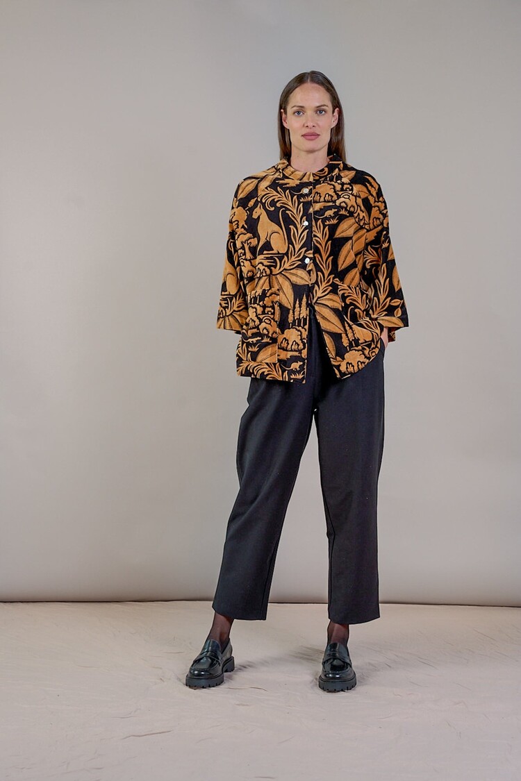 One Hundred Stars Velvet Jacket Sphinx Black One Hundred Stars