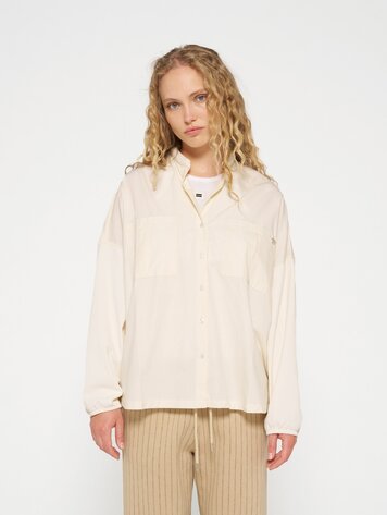 Poplin shirt light natural