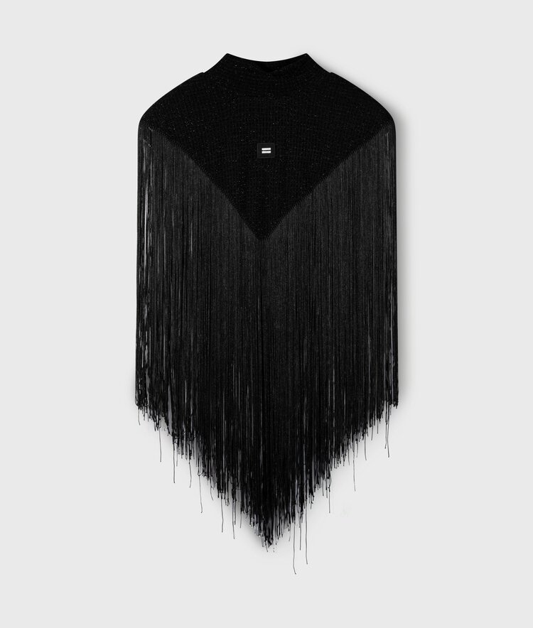 10DAYS Fringe top black 10DAYS