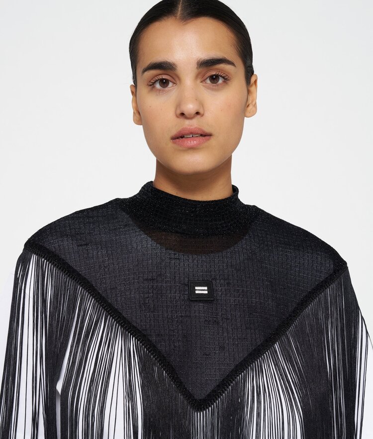 10DAYS Fringe top black 10DAYS