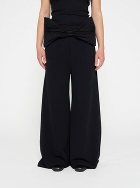 10DAYS Flared jogger bow black