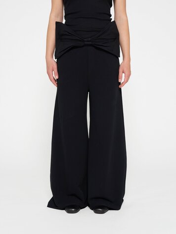 10DAYS Flared jogger bow black