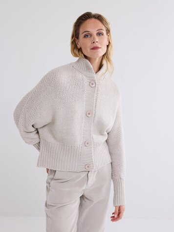 Summum Woman Gebreid kimonovest cashmere