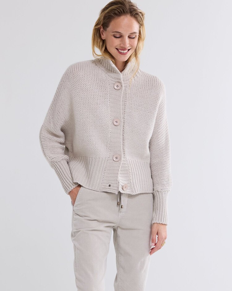 Summum Woman Cardigan sturdy wool blend knit cashmere Summum Woman