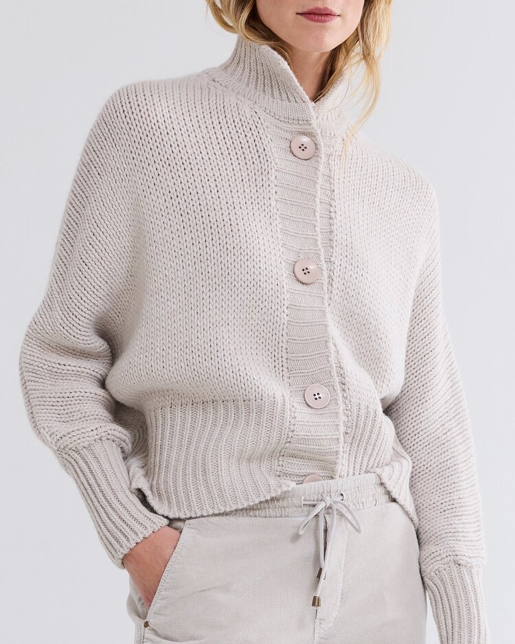 Summum Woman Cardigan sturdy wool blend knit cashmere Summum Woman