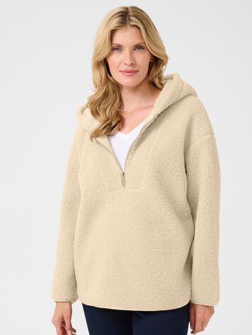 Cream Bami pullover ancient scroll