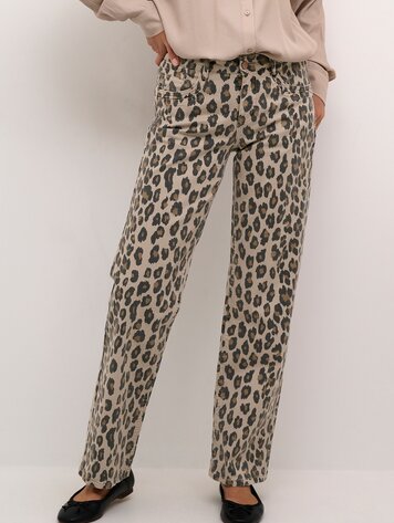 Leona jeans leopard mix