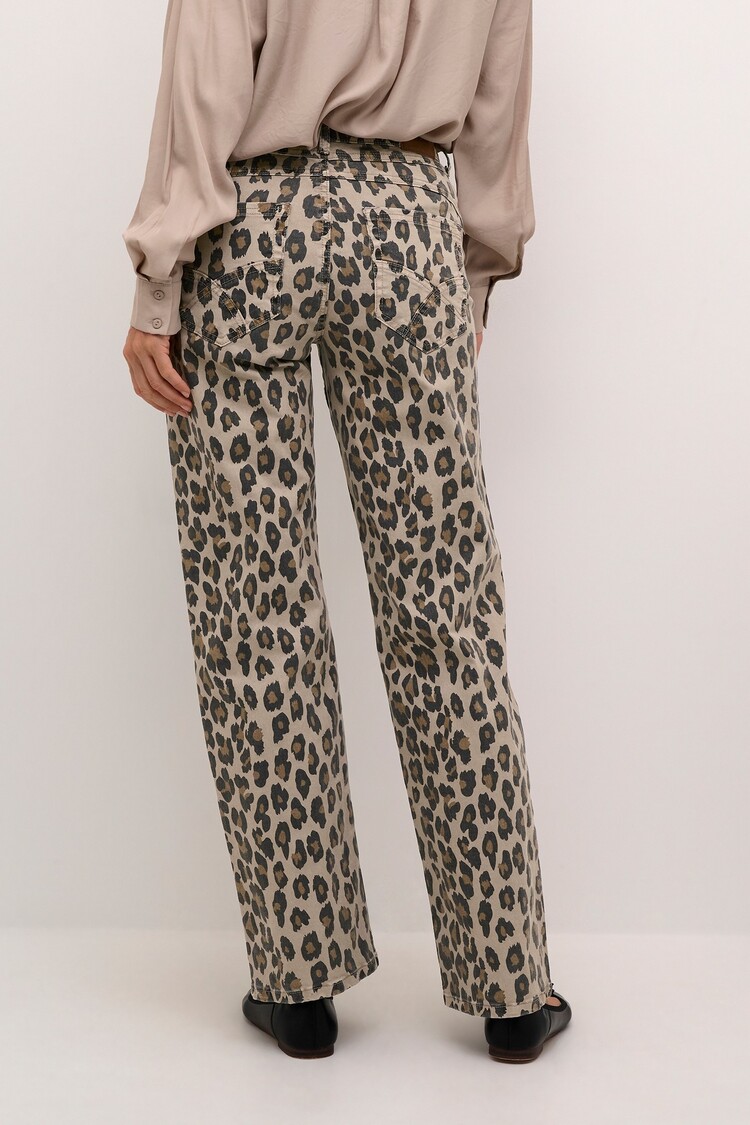 CRLeona jeans leopard mix Cream
