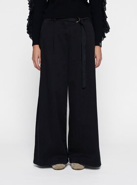 10DAYS Wide leg pants twill black