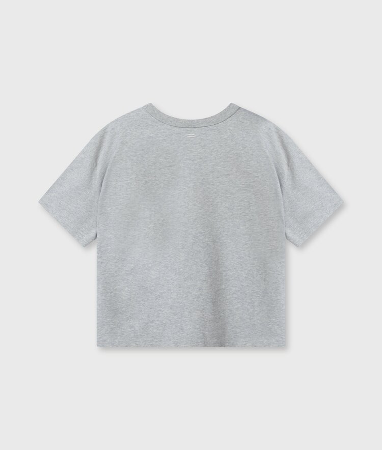 10DAYS Short sleeve tee logo light grey melee 10Days