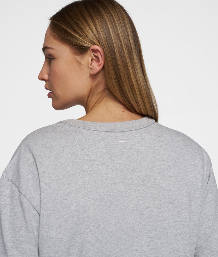 10DAYS Short sleeve tee logo light grey melee 10Days