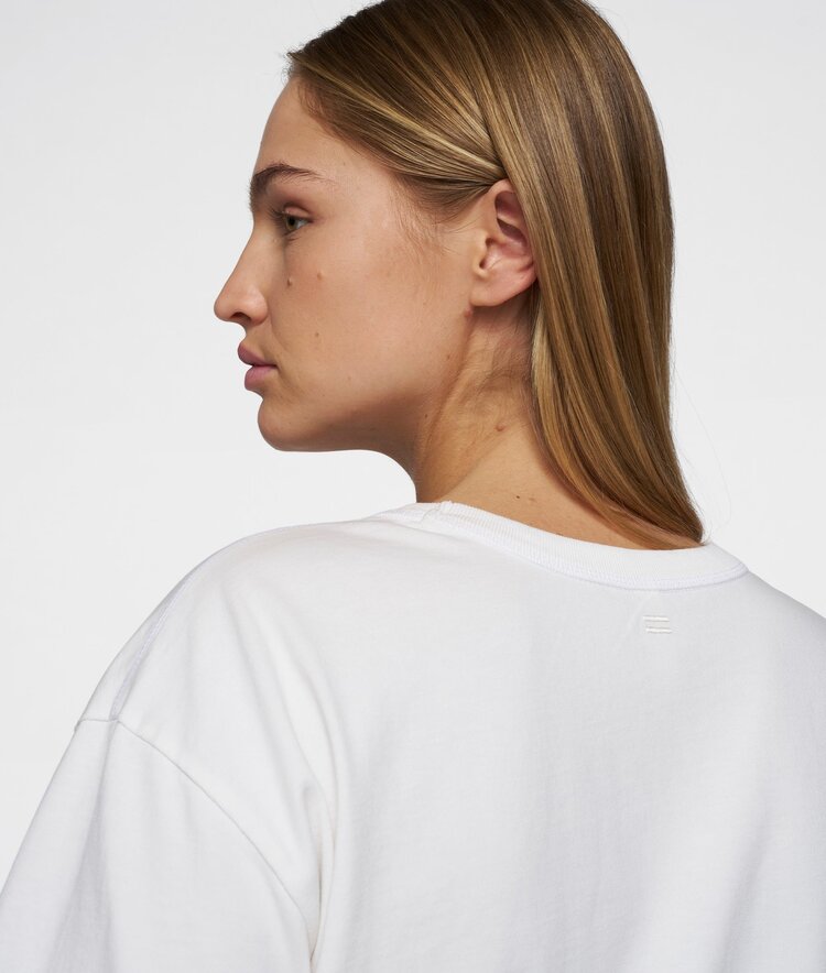 10DAYS Short sleeve tee logo ecru 10Days