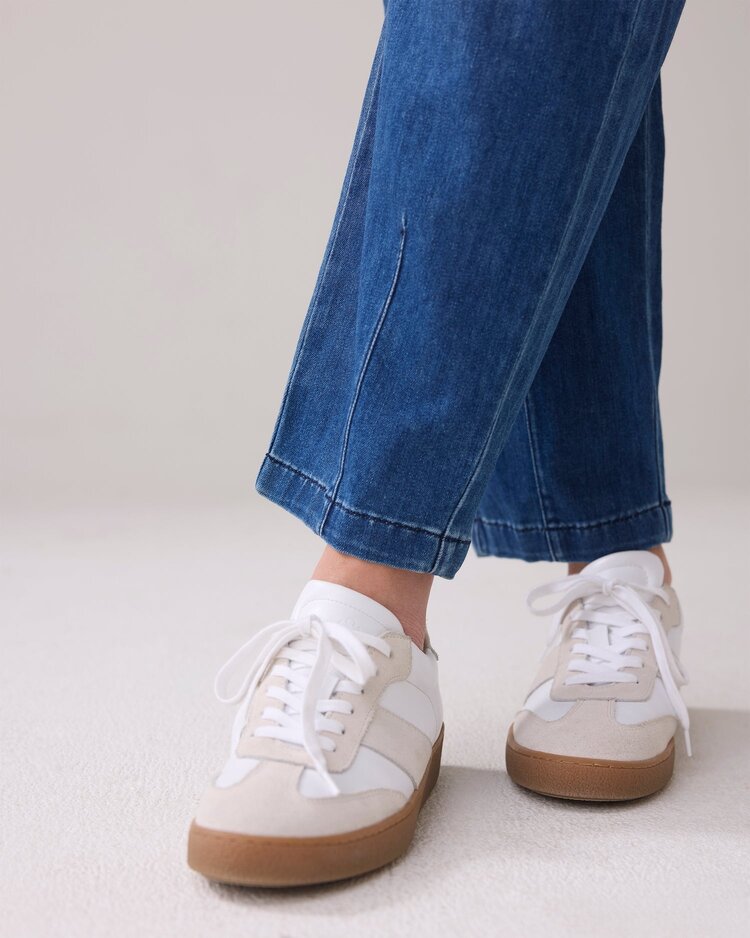 Tapered fit jeans soft fine twill denim Summum Woman