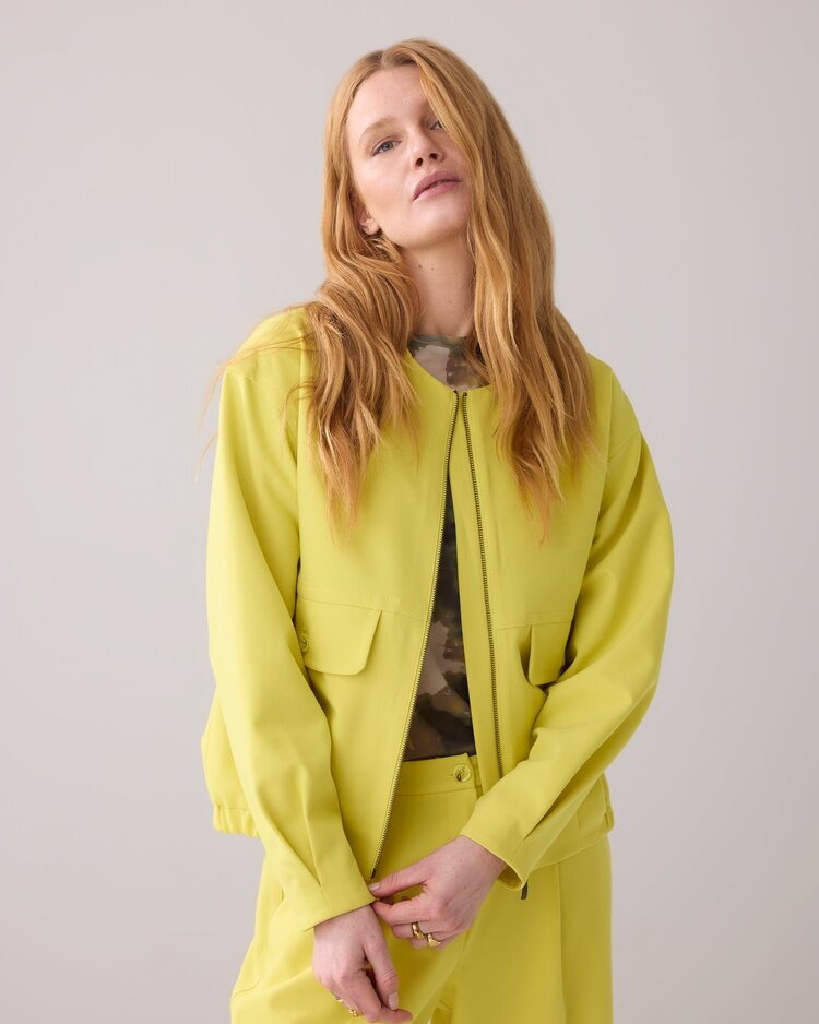 Jacket uni mimosa yellow Summum Woman