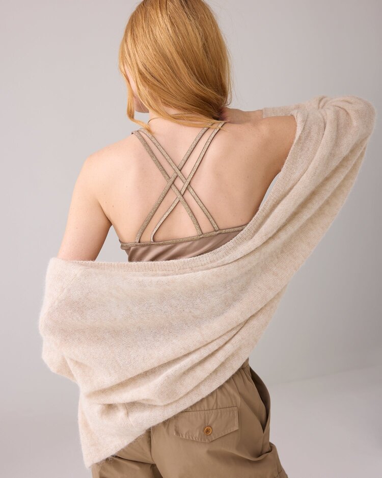 Summum Woman Singlet fine straps khaki Summum Woman