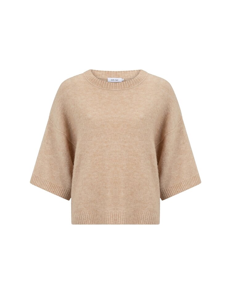 Knit-ted Megan pullover sand Knit-ted