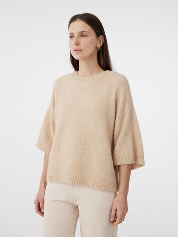 Knit-ted Megan pullover sand