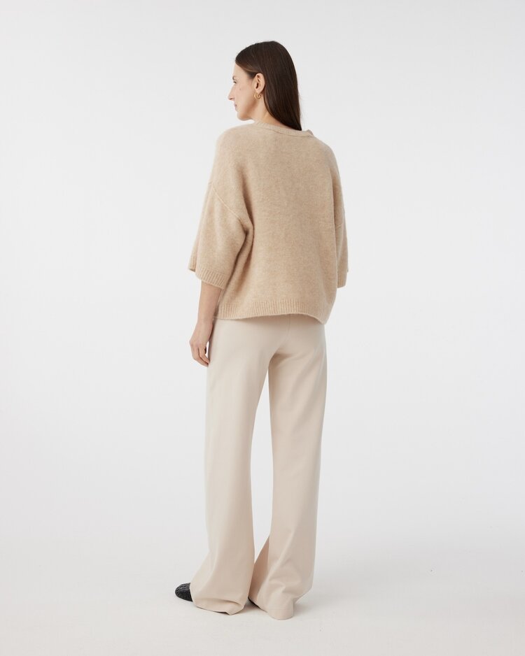 Knit-ted Megan pullover sand Knit-ted