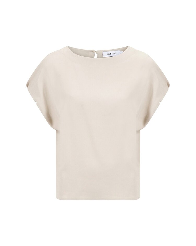 Knit-ted Anja top sand Knit-ted