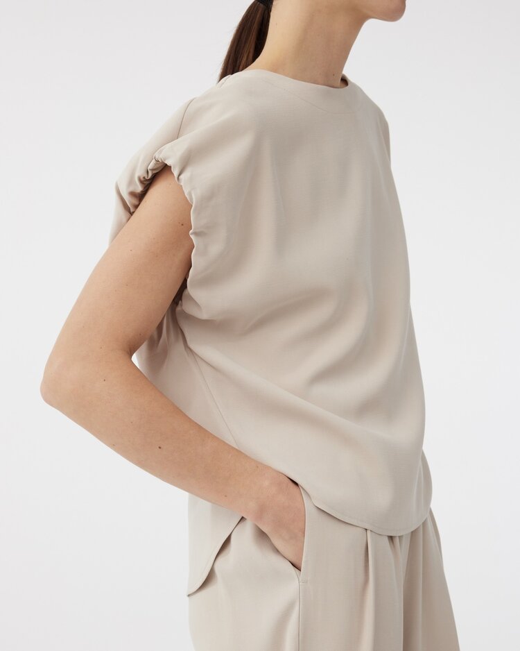 Knit-ted Anja top sand Knit-ted