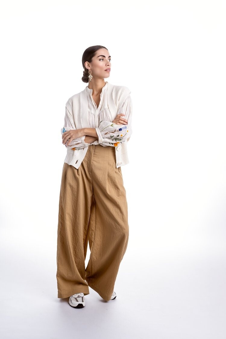 Ida blouse dobby ecru Dame Blanche