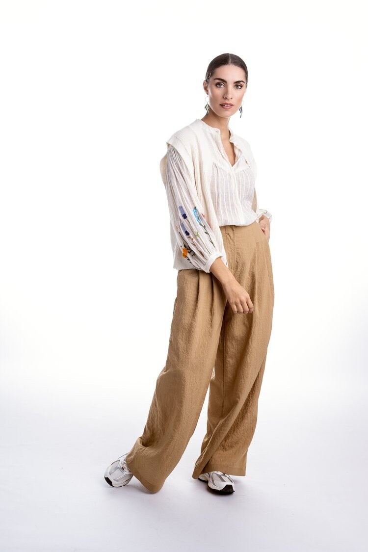 Ida blouse dobby ecru Dame Blanche