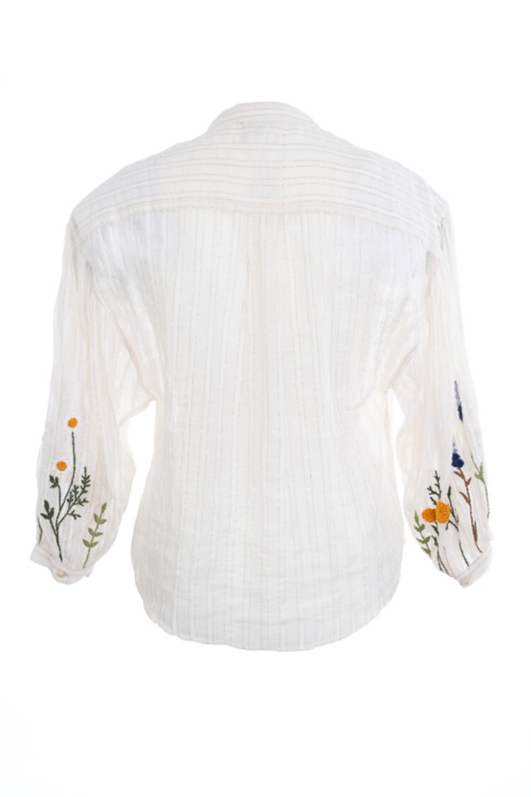Dame Blanche Ida blouse dobby ecru Dame Blanche