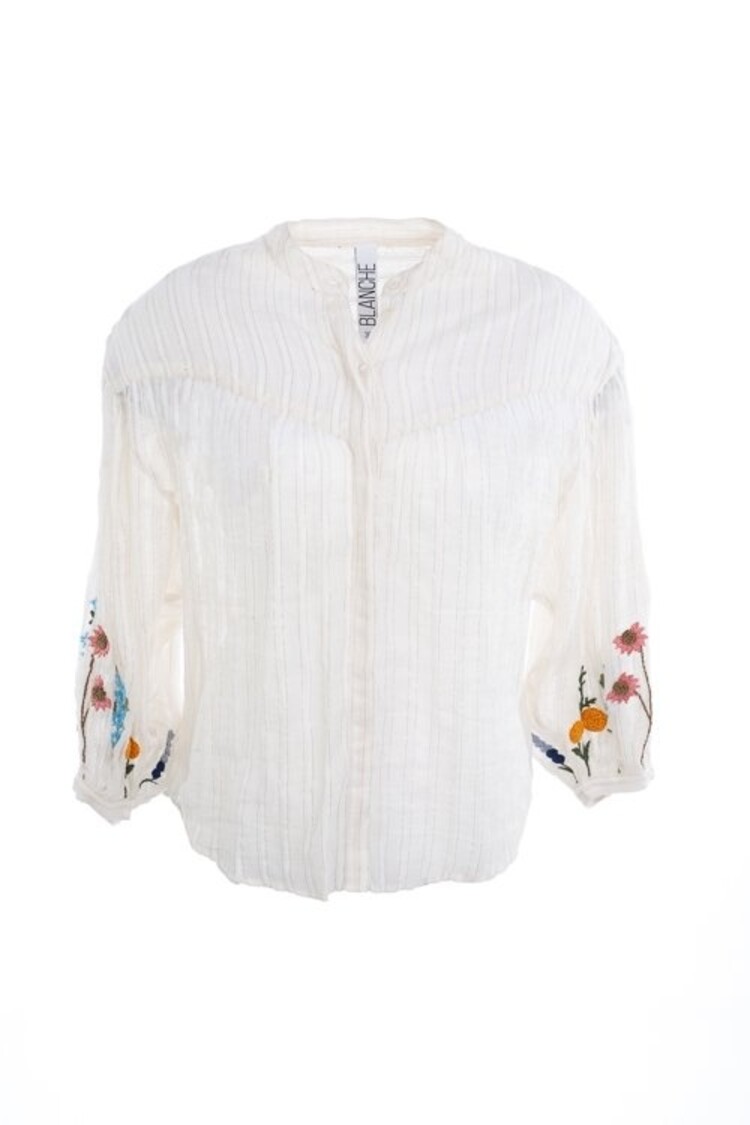 Dame Blanche Ida blouse dobby ecru Dame Blanche