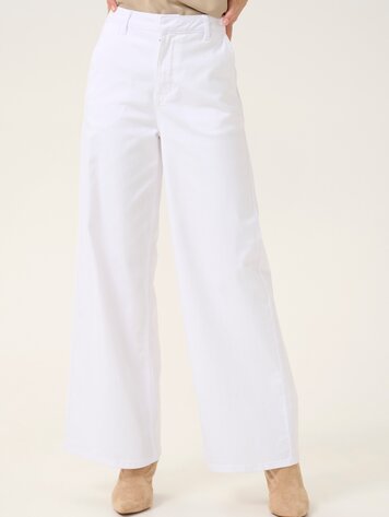 Visti colored denim pant snow white 32