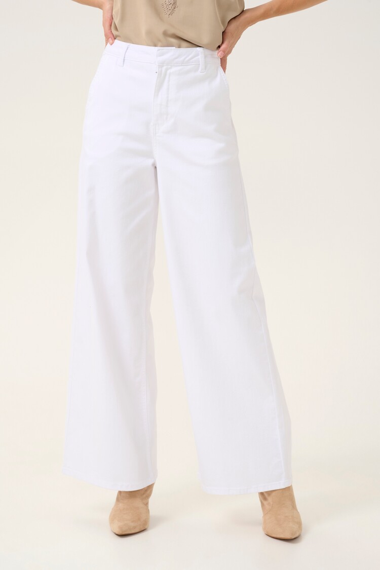 CRVisti colored denim pant snow white 32 Cream