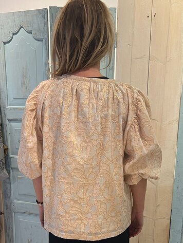 Dame Blanche Irene shirt damast gold